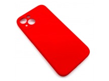Чехол iPhone 15 Silicone Case (Full Camera/c Лого) №14 Красный
