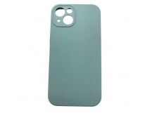 Чехол iPhone 15 Silicone Case (Full Camera/c Лого) №17 Драгоценный камень Зеленый