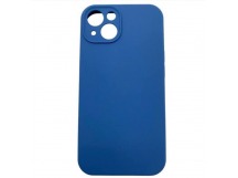 Чехол iPhone 15 Silicone Case (Full Camera/c Лого) №20 Синее Море 