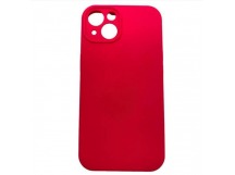 Чехол iPhone 15 Silicone Case (Full Camera/c Лого) №62 Фуксия