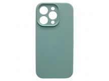 Чехол iPhone 15 Pro Silicone Case (Full Camera/c Лого) №17 Драгоценный камень Зеленый