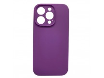 Чехол iPhone 15 Pro Silicone Case (Full Camera/c Лого) №30 Фиолетовый