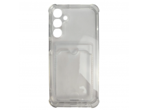 Чехол силиконовый Samsung A25 с визитницей прозрачный