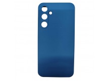Чехол силиконовый Samsung A35 Silicone Cover без лого синий