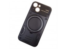 Чехол силиконовый iPhone 14 Bristol (MagSafe, защита камеры) черный