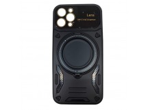 Чехол силиконовый iPhone 12 Pro Bristol (MagSafe, защита камеры) черный
