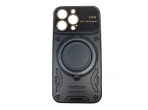 Чехол силиконовый iPhone 13 Pro Bristol (MagSafe, защита камеры) черный