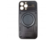 Чехол силиконовый iPhone 13 Pro Max Bristol (MagSafe, защита камеры) черный