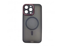 Чехол пластиковый iPhone 15 Pro Max Cosmic Color Dual (MagSafe, защита камеры) черный
