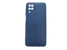Чехол силиконовый Samsung A12 Soft Touch New темно-синий