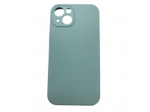 Чехол iPhone 13 Silicone Case (Full Camera/c Лого) №17 Драгоценный камень Зеленый