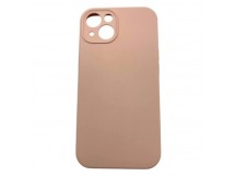 Чехол iPhone 13 Silicone Case (Full Camera/c Лого) №19 Розовый Песок