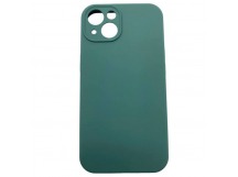 Чехол iPhone 13 Silicone Case (Full Camera/c Лого) №64 Сосновая Игла Зеленый