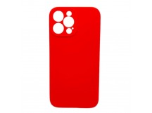 Чехол iPhone 14 Pro Silicone Case (Full Camera/c Лого) №14 Красный
