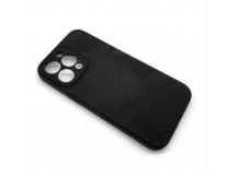 Чехол iPhone 14 Pro Silicone Case (Full Camera/c Лого) №18 Черный