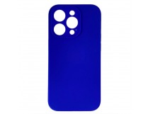 Чехол iPhone 14 Pro Silicone Case (Full Camera/c Лого) №48 Сапфировый Синий