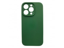 Чехол iPhone 14 Pro Silicone Case (Full Camera/c Лого) №54 Темно-Зеленый