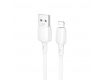 Кабель USB BOROFONE BX93 2.4A Apple белый 0.25м