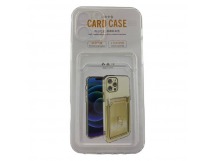 Чехол iPhone 12 Pro Силикон Card Case с Карманом для карты Прозрачный 1.5mm