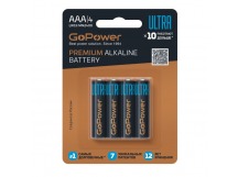 Элемент питания GoPower ULTRA LR03 AAA BL4 Alkaline 1.5V (4/40/480)