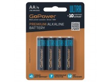 Элемент питания GoPower ULTRA LR6 AA BL4 Alkaline 1.5V (4/40/480)