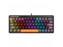 Механическая клавиатура DEFENDER Black Raven GK-417 RU,3цвета,радужная,63кн,черный