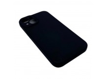 Чехол iPhone 14 Silicone Case (Full Camera/с Лого) №01 Черный