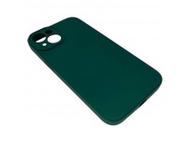 Чехол iPhone 14 Silicone Case (Full Camera/с Лого) №08 Зеленый Сосновый Лес