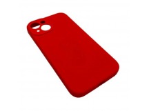 Чехол iPhone 14 Silicone Case (Full Camera/с Лого) №12 Красный