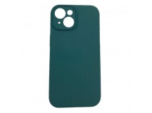Чехол iPhone 14 Silicone Case (Full Camera/с Лого) №13 Сосновая Хвоя Зеленая