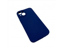 Чехол iPhone 14 Silicone Case (Full Camera/с Лого) №17 Темно-Синий