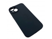 Чехол iPhone 14 Silicone Case (Full Camera/с Лого) №28 Серая Сажа