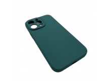 Чехол iPhone 14 Pro Silicone Case (Full Camera/с Лого) №13 Сосновая Хвоя Зеленая