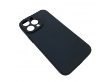 Чехол iPhone 14 Pro Silicone Case (Full Camera/с Лого) №28 Серая Сажа