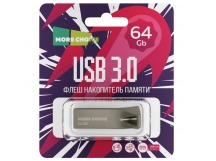 64GB накопитель  USB3.0 More Choice MF64m металл серебристый