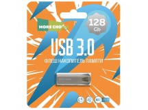 128GB накопитель  USB3.0 More Choice MF128m металл серебристый