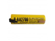 Аккумулятор H-AA 2700-T 1.2V, 2700 mAh Ni-Mh с выводами, низкий саморазряд ET