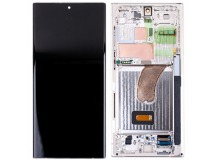 Дисплей для Samsung Galaxy S23 Ultra (S918B) модуль с рамкой Бежевый - OR (SP)
