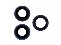 Стекло камеры для iPhone 15 Pro (комплект 3 шт.) Черный