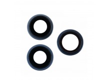 Стекло камеры для iPhone 15 Pro Max (комплект 3 шт.) Синий