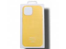 Чехол для iPhone 15 Silicone Case, Magsafe, желтый