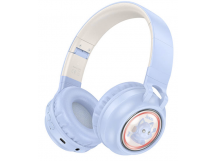 Накладные Bluetooth-наушники Hoco W50 Cute fun (blue) (229402)