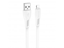 Кабель USB - Apple lightning Borofone BX85 (повр. уп.) 100см 2,4A  (white) (232887)