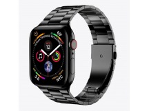 Ремешок - ApW36 металл блочный на застежке Apple Watch 38/40/41мм (black) (230502)