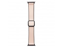 Ремешок - ApW38 Square buckle Apple Watch 42/44/45/49мм экокожа (apricot) (230518)