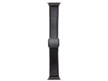 Ремешок - ApW38 Square buckle Apple Watch 42/44/45/49мм экокожа (black) (230516)