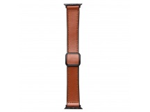 Ремешок - ApW38 Square buckle Apple Watch 42/44/45/49мм экокожа (brown) (230521)