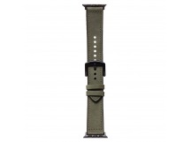 Ремешок - ApW39 Skin Apple Watch 38/40/41мм экокожа (dark green) (230533)