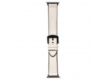 Ремешок - ApW39 Skin Apple Watch 42/44/45/49мм экокожа (white) (230528)