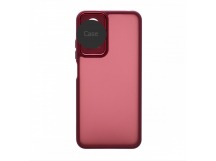 Чехол Protect Camera для Apple iPhone 12/6.1 (004) бордовый